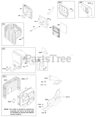 Briggs & Stratton 204412-0153-E1 - Briggs & Stratton Horizontal Engine