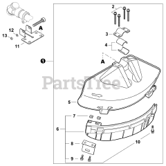 Echo RM-4300 - Echo Backpack Brush Cutter (SN: T85126001001 - T85126999999) Debris Shield - 2