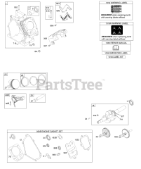 Briggs & Stratton 150212-2121-E8 - Briggs & Stratton Horizontal Engine Camshaft, Crankshaft, Cylinder, Piston Group