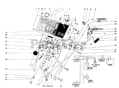 Toro 38150 (826) - Toro Snow Thrower (SN: 007000001 - 007999999) (1987) Handle Assembly