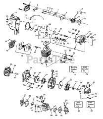 Weed Eater XT 100 - Weed Eater String Trimmer ENGINE &amp; SHROUD
