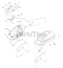 Exmark LZX740KC606CA - Exmark 60" Lazer Z X-Series Zero-Turn Mower, Kohler, CARB (SN: 312000000 - 312999999) (2012) Controls Assembly
