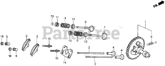 Honda EM3500X A (EA6) - Honda Generator, Made in Japan (SN: EA6-2000001 - EA6-3000000) CAMSHAFT