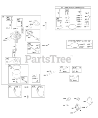 Briggs & Stratton 294777-1035-E2 - Briggs & Stratton Vertical Engine Carburetor, Fuel Supply, Carburetor Overhaul Kit