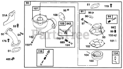 Briggs & Stratton 190432-6115-01 - Briggs & Stratton Horizontal Engine Carburetor Assy