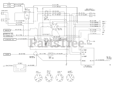 Cub Cadet LTX 1050 KH (13AQ91AP056) - Cub Cadet 50" Lawn Tractor (2013) Electrical Schematic
