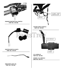 Murray S-1543 - Murray 50cc ATV (2002) Electrical (part 1)