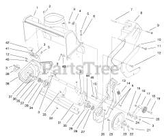 Toro 38405 (CCR 1000) - Toro Snow Thrower (SN: 200000001 - 200999999) (2000) Housing Side Plate Assembly