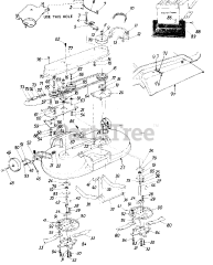 MTD 195-931-000 - MTD Mower Deck Assembly Only (1985)