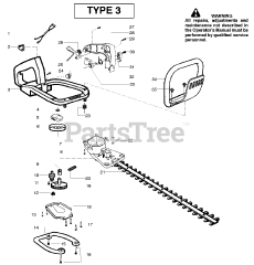 Weed Eater GHT 195 LE - Weed Eater Hedge Trimmer, Type 3