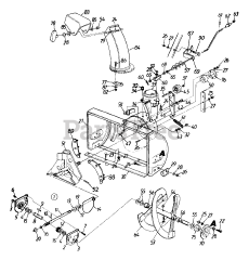 MTD 313-610E134 - MTD Snow Thrower (1993) (Home Depot) Worm Drive Assembly