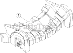 MTD 12AKD3KH095 - MTD Pro Walk-Behind Mower (2016) Front Axle Cover