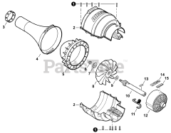 Echo 99944200490 - Echo Blower Attachment (SN: S68600001001 - S68600999999)