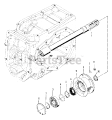 Simplicity 9518 (2097355) - Simplicity Compact Tractor, Diesel P.T.O. - Extension Shaft Group (3486I58)