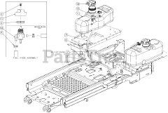 Cub Cadet PRO Z 100 KW 160-S (53RIEFJU050) - Cub Cadet 60" Pro Z Series Zero-Turn Mower, Kawasaki (2016) Fuel Tank