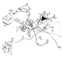 Gravely 987023 (8163-B) - Gravely Lawn Tractor, 16hp, With Hydraulic Lift (SN: 000101 & Above) ELECTRICAL SYSTEM