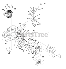 Gravely 988144 (GR 1336 FX) - Gravely Pro-Gear 36" Walk-Behind Mower, Fixed Deck, 13hp Kawasaki (SN: 000101 - 000400)