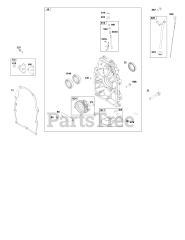 Briggs & Stratton 356447-0628-B5 - Briggs & Stratton Horizontal Engine Crankcase Cover and Lubrication Group
