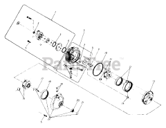 White Outdoor GT-1855 (142-996-190) - White Outdoor 50" Garden Tractor (1992) M11 Hydrostatic Transmission