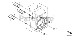 Honda GC160 LA QDE (GCAHA) - Honda Engine, Made in USA (SN: GCAHA-3599750 - GCAHA-9999999) FAN COVER