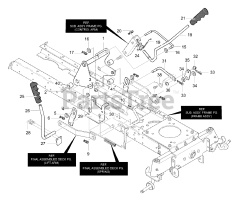Murray 40319x98B - Murray 40" Lawn Tractor (2000) Mower Suspension Assembly