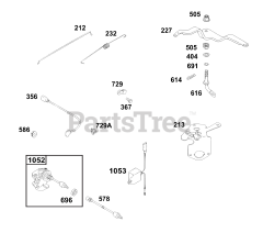 Briggs & Stratton 245437-0802-E1 - Briggs & Stratton Horizontal Engine Controls Group
