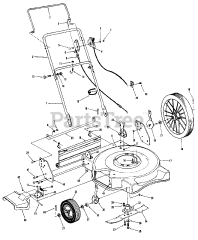 Huskee 110-508R131 - Huskee Walk-Behind Mower (1990) (Tractor Supply)