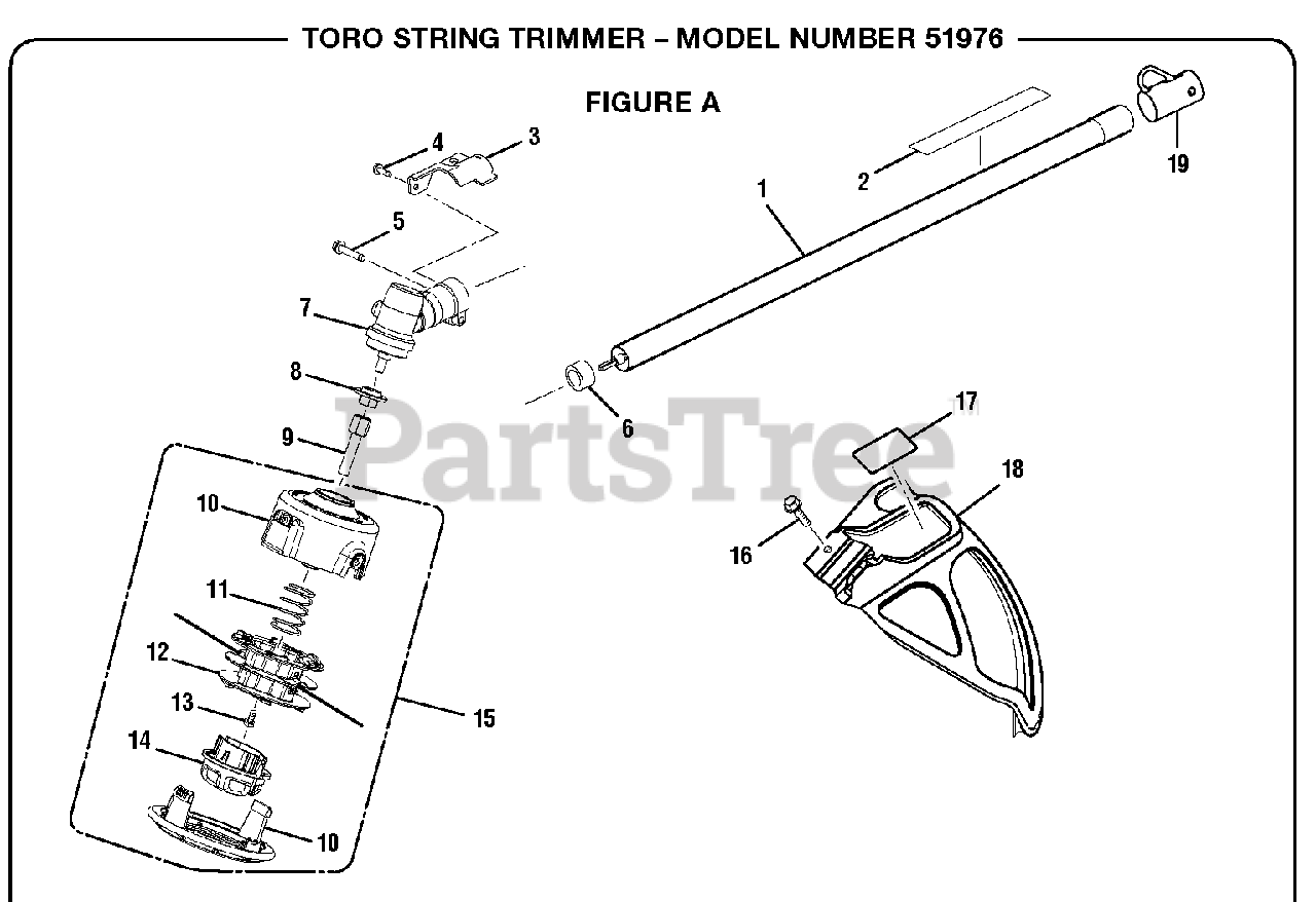 Toro 51976 - Toro String Trimmer (SN: 312000001 - 999999999) Parts