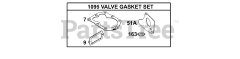 Briggs & Stratton 134202-1118-E1 - Briggs & Stratton Horizontal Engine Kits/Gasket Sets - Valve