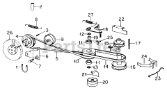 Cub Cadet 282 (132-282-100) - Cub Cadet Lawn Tractor Drive