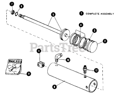Snapper 1855 (80828) - Snapper Garden Tractor, 18hp Hydraulic Cylinder - Mid-Mount Lift - Type A - Benton