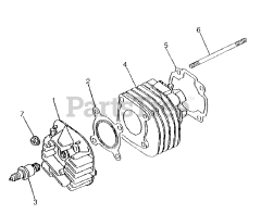 Murray S-1543 - Murray 50cc ATV (2002) Cylinder Assembly