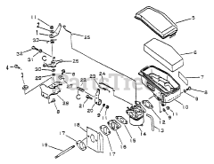 Echo M14V B2Z0 - Echo Lawn Mower Engine Throttle, Carburetor, Air Cleaner