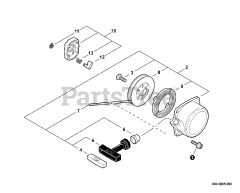 Echo PB-751 H - Echo Backpack Blower (SN: 06001001 - 06999999) Starter  S/N: 06001001 - 06004536