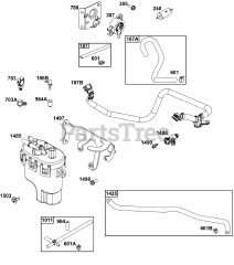 Briggs & Stratton 44X977-0013-01 - Briggs & Stratton Vertical Engine Fuel Supply Group