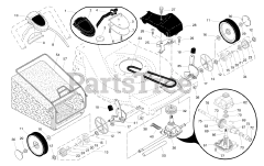 Husqvarna 6522 SH (961430009-00) - Husqvarna Walk-Behind Mower (2005-01) Drive Assembly