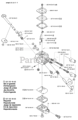 Husqvarna 326 EX - Husqvarna Handheld Edger, E-TECH 2 (2002-02) Carburetor Parts
