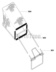 Murray 21595x8A - Murray 21" Walk-Behind Mower (1998) Bag Assembly