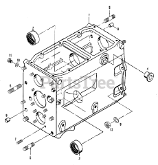 Simplicity 9518 (2097355) - Simplicity Compact Tractor, Diesel Transmission - Housing Group (3486I43)