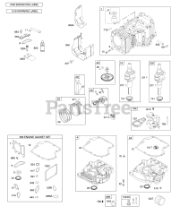 Briggs & Stratton 31R607-0018-B5 - Briggs & Stratton Vertical Engine CAMSHAFT,CRANKSHAFT &amp; COUNTER BALANCE, CYLINDER, ENGINE SUMP &amp; BREATHER, LUBRICATION, PISTON, RINGS, CONNECTING ROD