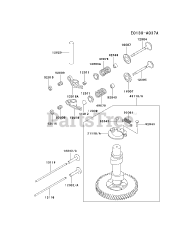 Kawasaki FC400V-AS00 - Kawasaki Engine VALVE/CAMSHAFT