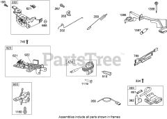 Toro 21027 - Toro 43cm Emotion Walk-Behind Mower (SN: 290003001 - 290999999) (2009) Governor, Controls, Brake and Ignition Assembly Briggs and Stratton 122T07-2058-B1