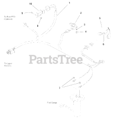 AGCO 2024 D (1693130) - AGCO Garden Tractor, 24.5hp Diesel Electrical Group - Lower Harness