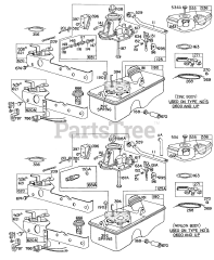 Briggs & Stratton 92502-1069-XX - Briggs & Stratton Vertical Engine Carburetor and Fuel Tank Assy.