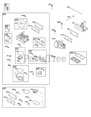 Briggs & Stratton 543477-3328-J1 - Briggs & Stratton Horizontal Engine Carburetor Group