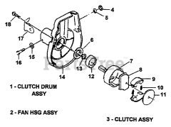 Green Machine 1900 E - Green Machine Edger Clutch