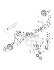 MTD 12A-98K3095 - MTD Pro Walk-Behind Mower (2009)