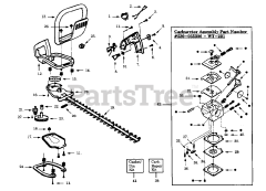 Paramount HT 19 - Paramount Hedge Trimmer HANDLE, BLADE &amp; CARBURETOR WT-221