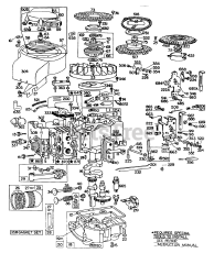 Briggs & Stratton 190702-0807-XX - Briggs & Stratton Vertical Engine Cyl,Muffler,Piston,Sump,Rewind