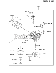 Kawasaki FJ180V-CM24 - Kawasaki Engine CARBURETOR